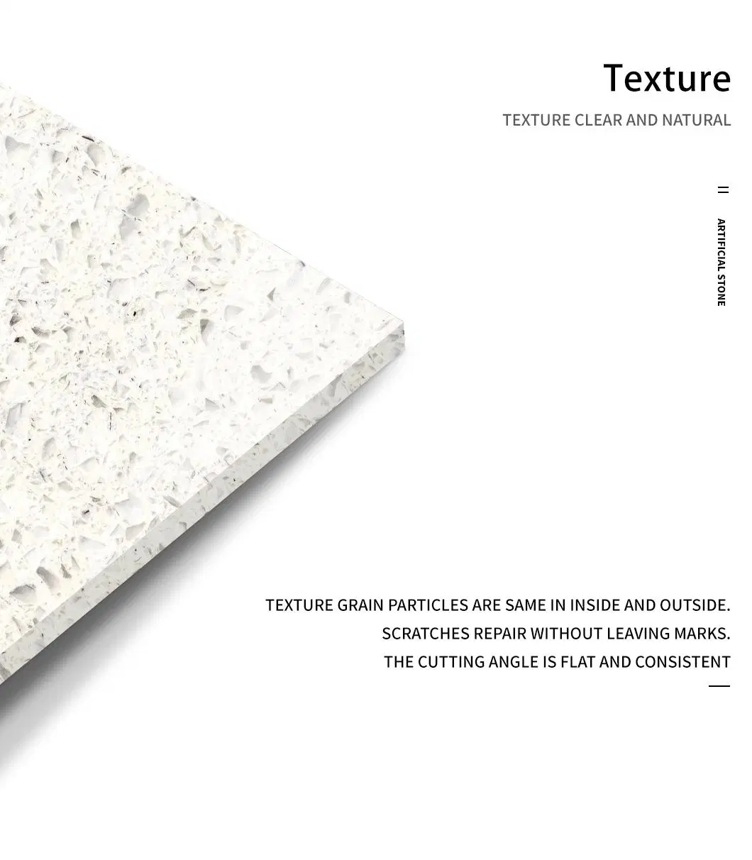 Sparking Artificial Stone Terrazzo Satin Resistance Anti Yellow Customized Size Faux Stone Panel