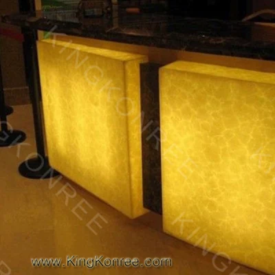 Dekoration Aritificial Onxy Stone Kunststein Solid Surface Light Translucent Solid Surface Panels
